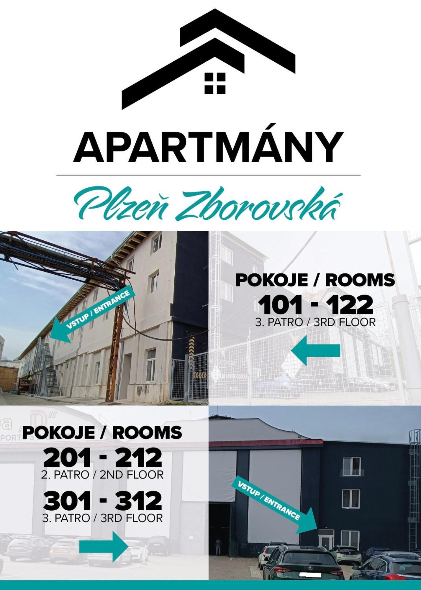 Apartmany Plzen Zborovska 22 A Zewnętrze zdjęcie